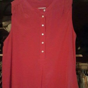 J. Crew Silk henley blouse