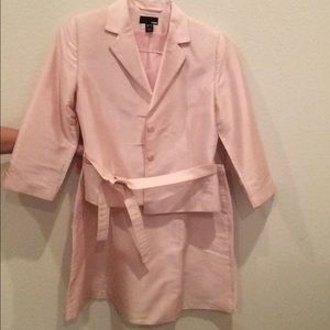Light pink silk suit