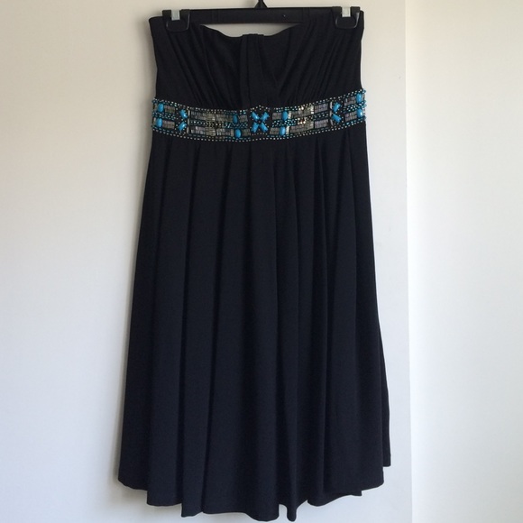 New!! Black strapless dress
