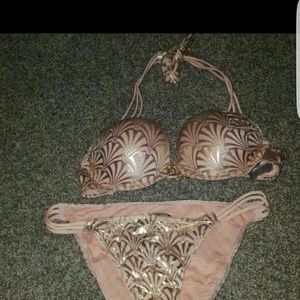 VS pink and gold bikini