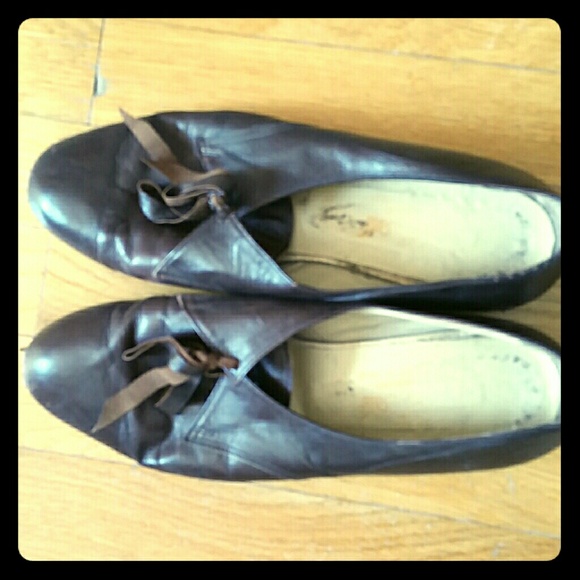 Italian brown leather shoes