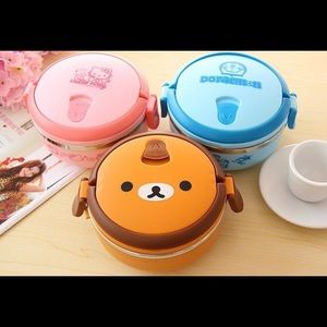 Brand new super cute 2 layers thermal bento box