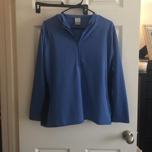 Nike quarter zip long sleeve with hood