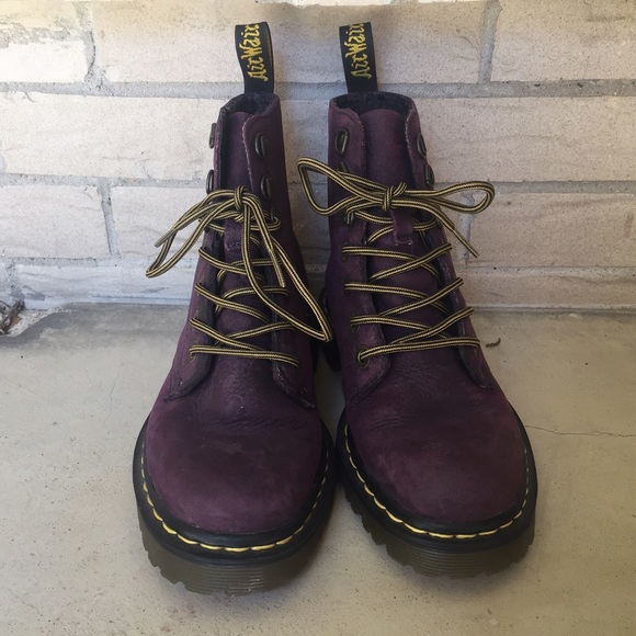 Purple leather Dr Martens