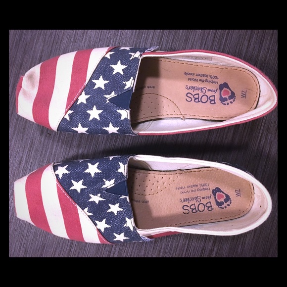 Bobs American Flag Slip On