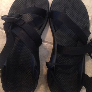 Black chacos size 10