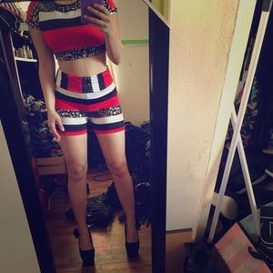 Cute two pieces jumpsuit romper