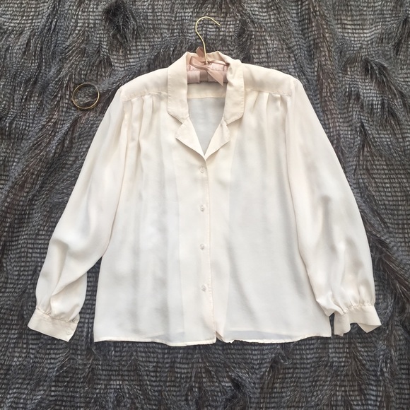 Vintage Claude Bennett Silk Studio Blouse