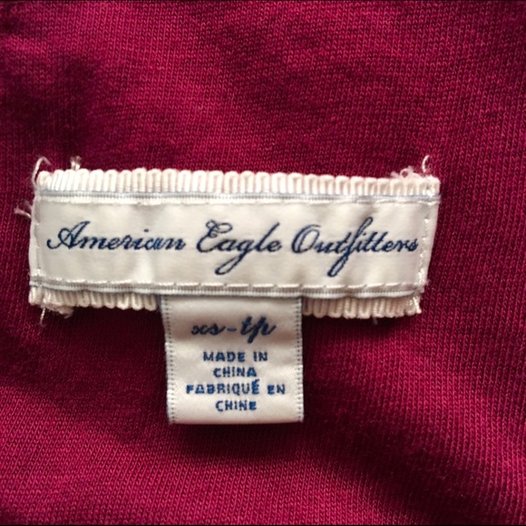 ❌SOLD on Ⓜ️❌American Eagle Burgundy Summer Dress - Picture 3 of 4