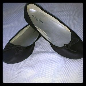 Dark brown flats with bows