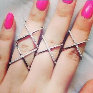 👍Host Pick SALE👍Silver X ring