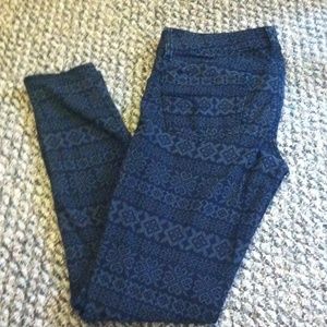 American eagle patterned navy jegging