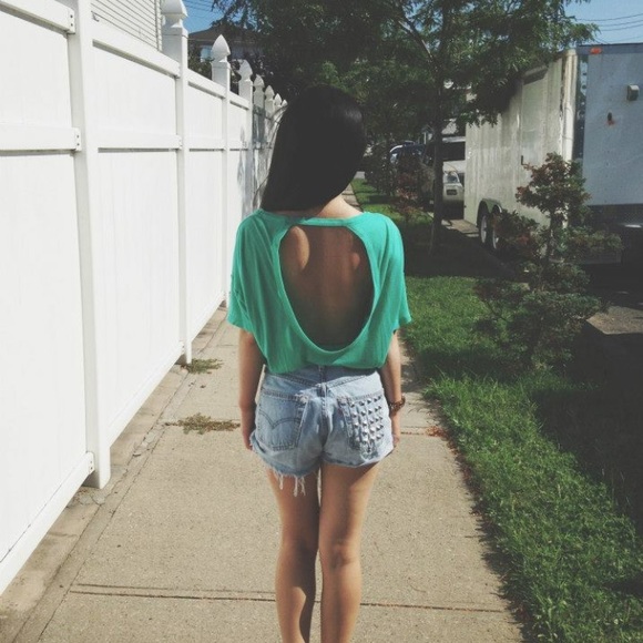 Zara cut out t shirt
