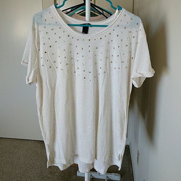 H&M Rhinestone T- Shirt, size medium