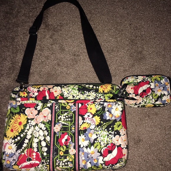Vera Bradley 100% authentic laptop bag & coin bag