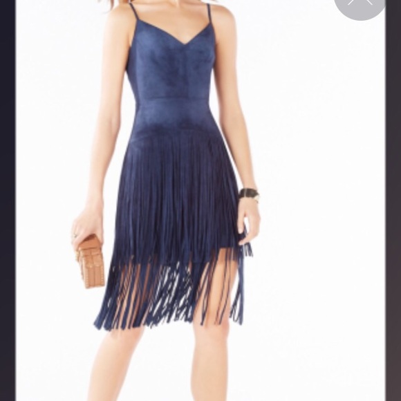 Tired Fringe Suede Dress