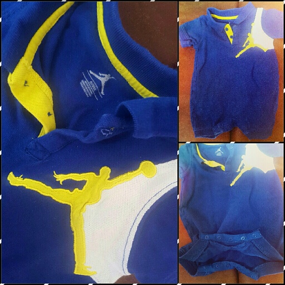 Baby infant jordan nike collar romper onesie