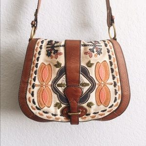Floral Pattern Fossil Crossbody