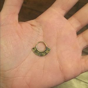 14g bronze/ gold septum ring never used.