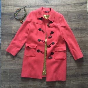 Spring Snow Liz Claiborne Coral Wool Coat GORG!