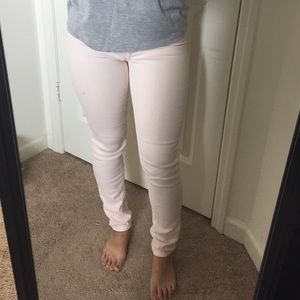Very light pink jeans