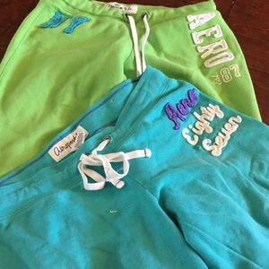 Two Aeropostale capri sweats