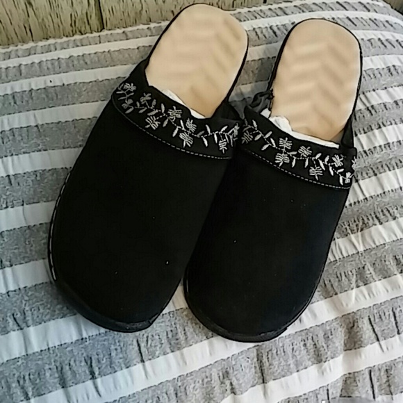 Avon Shoes Avon Cushion Walk Embroidered Clog Mule