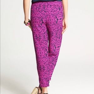 Ann Taylor Printed Crop Pant
