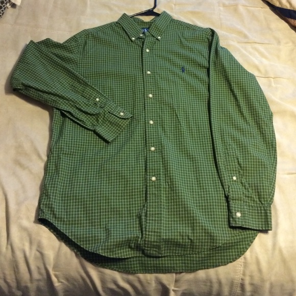 Mens Polo by Ralph Lauren Plaid Button Up Shirt