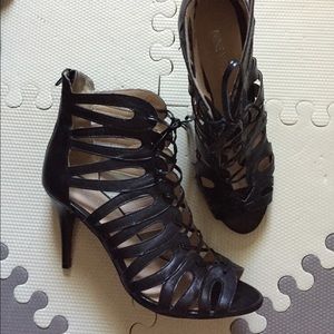Nine West lace up heels