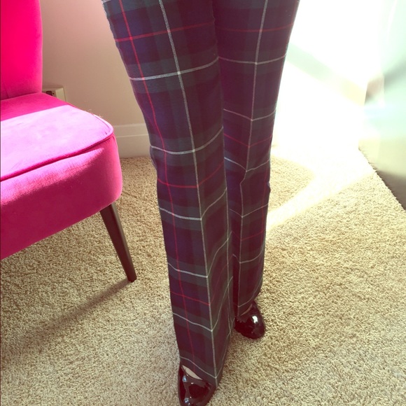 J. Crew plaid wool pants