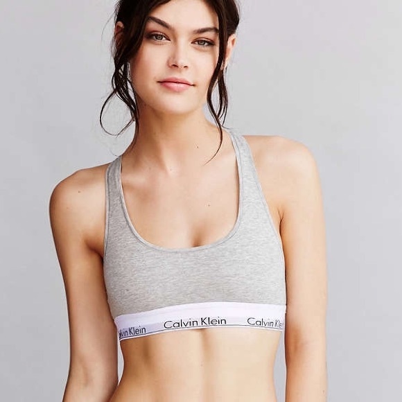 Calvin Klein Other - NWT Calvin Klein grey bralette racerback