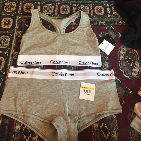 Calvin Klein sports bra and underwear