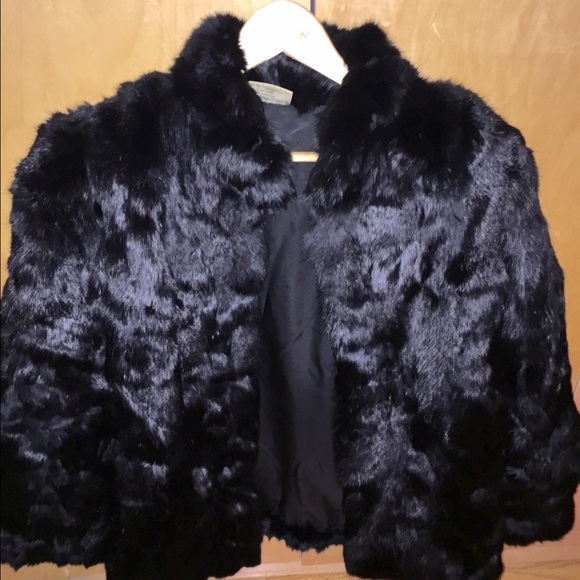 Women rabbit fur coat