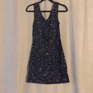 Black sequin party dress,short stretchy mini skirt