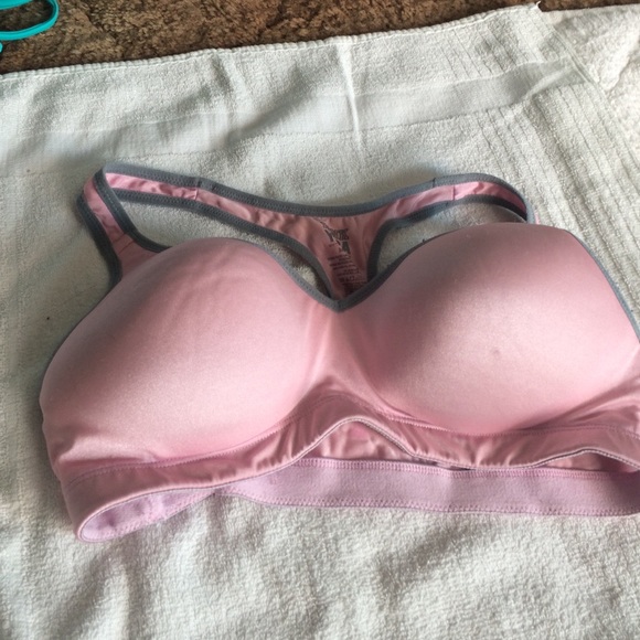 Pink VS yoga bra
