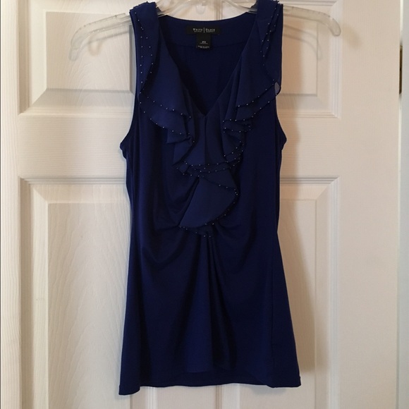 Navy blue dressy tank