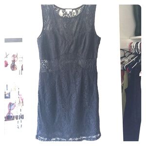 Tobi black lace dress
