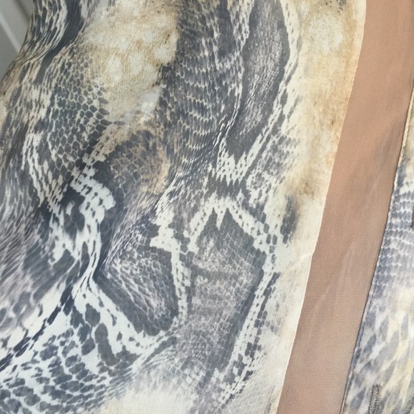 Snakeskin looking chiffon blouse. - Picture 2 of 4