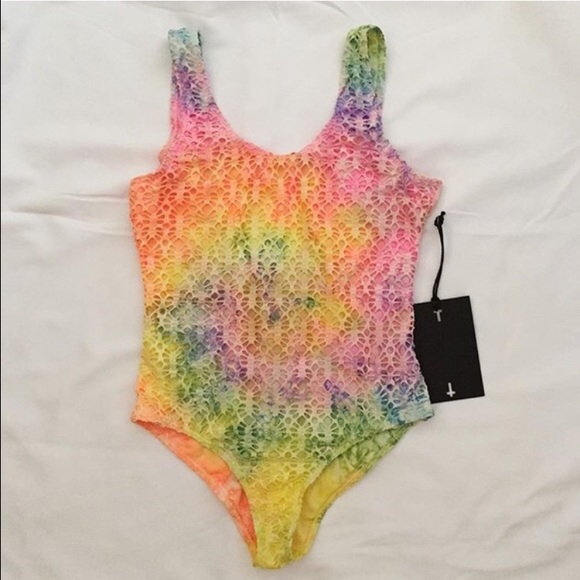 UNIF tie dye crochet swimsuit/one piece - Picture 3 of 3