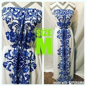 Maxi strapless dress