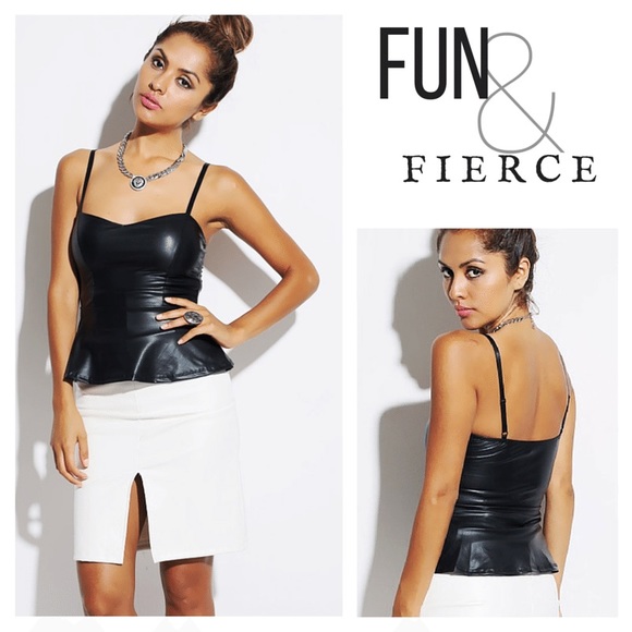 🔴 FINAL CLEARANCE! Black Peplum Top