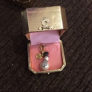 Juicy couture snowman charm!!
