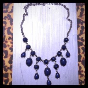 Blue bubble necklace