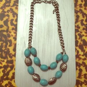 Jade layered necklace