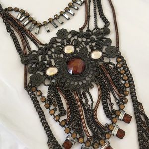 Antique Statement Bib Necklace