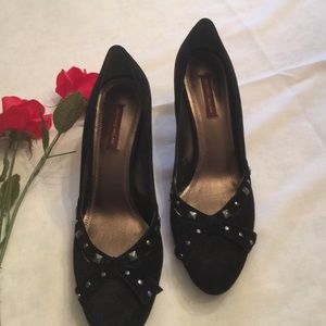 Antonio Melani Black Suede Pump