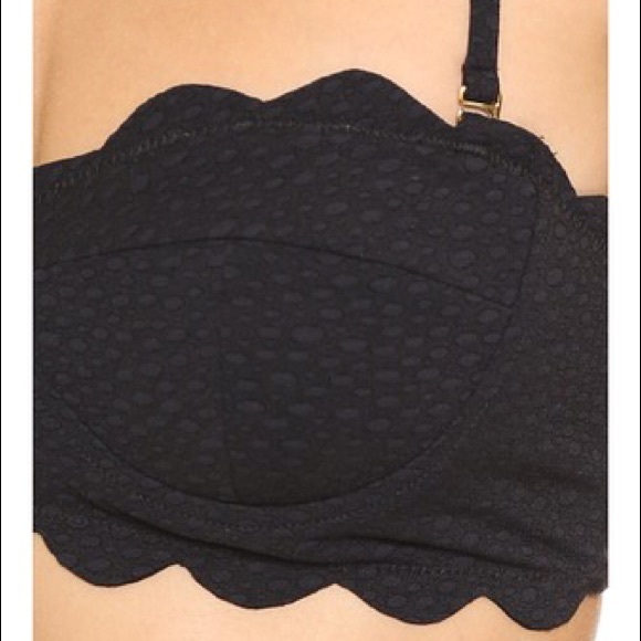 Marysia underwire scallop bandeau bikini