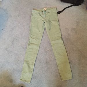 Green jeggings