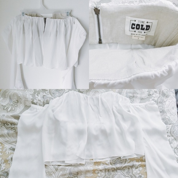 🎉SOLD🎉 NWT Stone Cold Fox ZODIAC Top in White - Picture 4 of 4